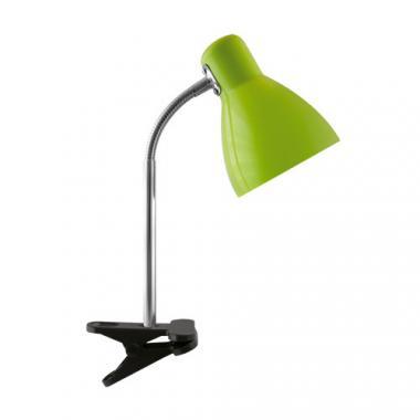 Strühm asztali lámpa csíptetővel, kapcsolóval,E27, MAX 15W,  zöld